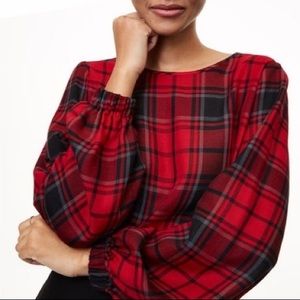 LOFT Red Plaid Shirt!